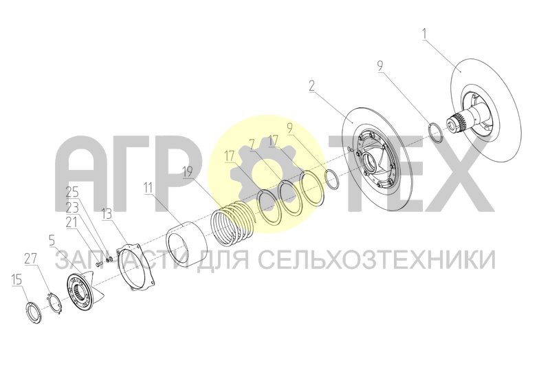 Шкив вариатора (S300.29.03.800А) (№19 на схеме)